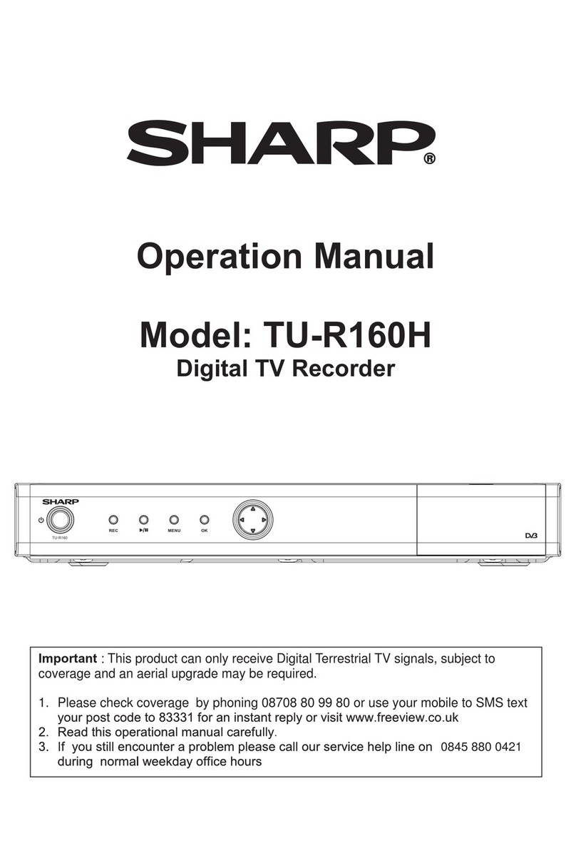 Sharp TU-R160H Operation manual