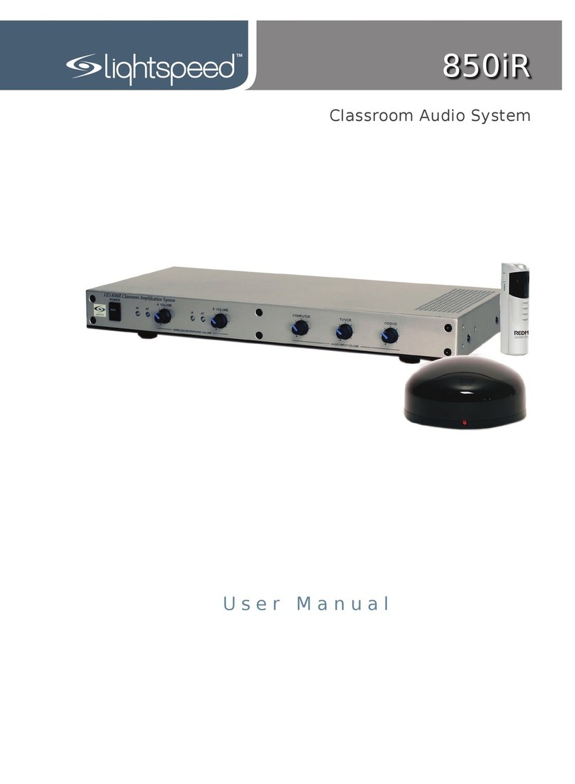 LightSpeed Technologies 850iR User manual LightSpeed Technologies 850iR User manual