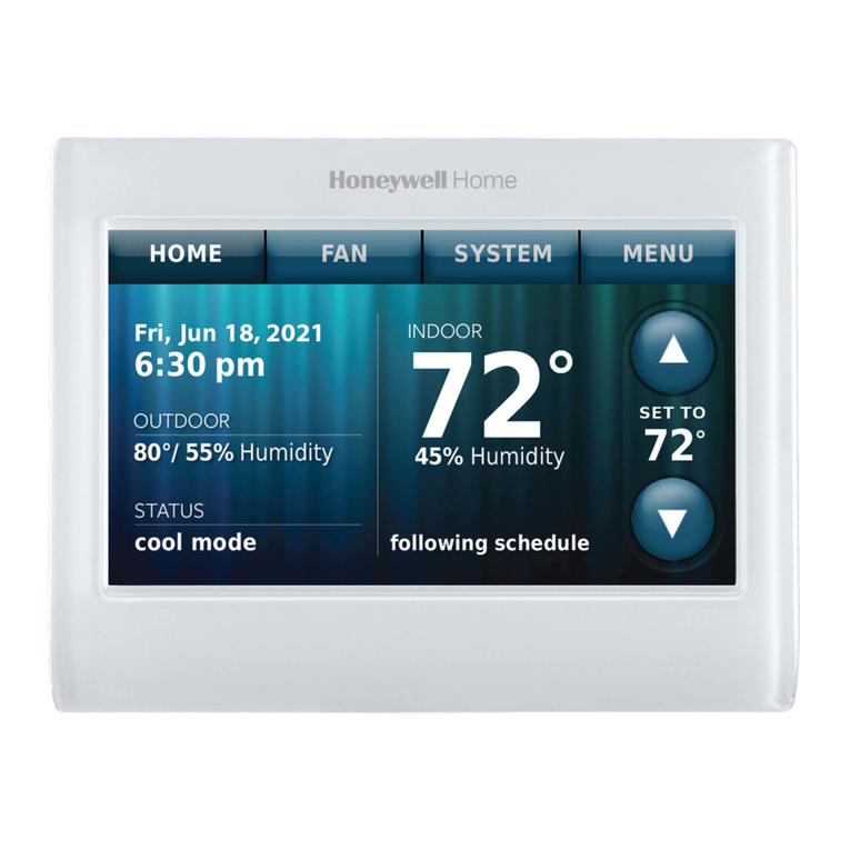 Honeywell 9000 color touchscreen User manual