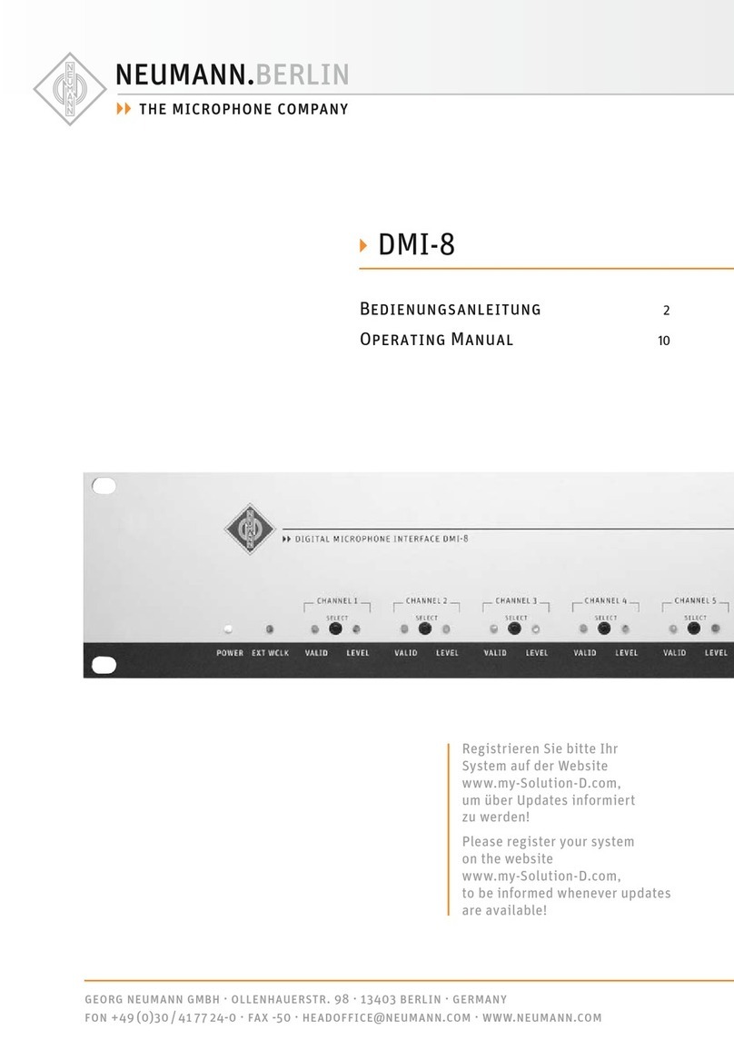 Neumann.Berlin DMI-8 operating manual