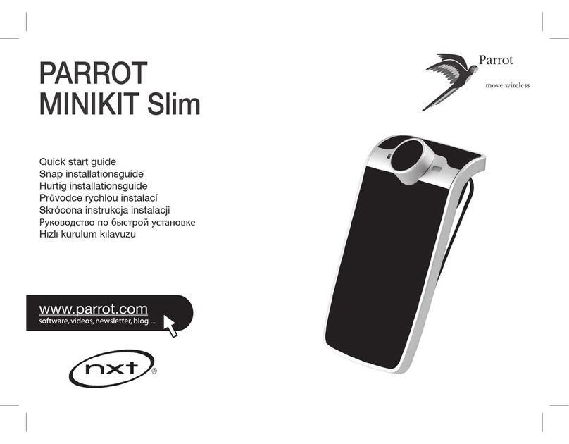 Parrot MINIKIT SLIM User manual Parrot MINIKIT SLIM User manual