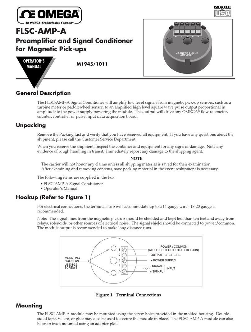 Omega FLSC-AMP-A User manual
