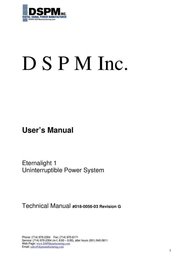 DSPM Eternalight 1 User manual