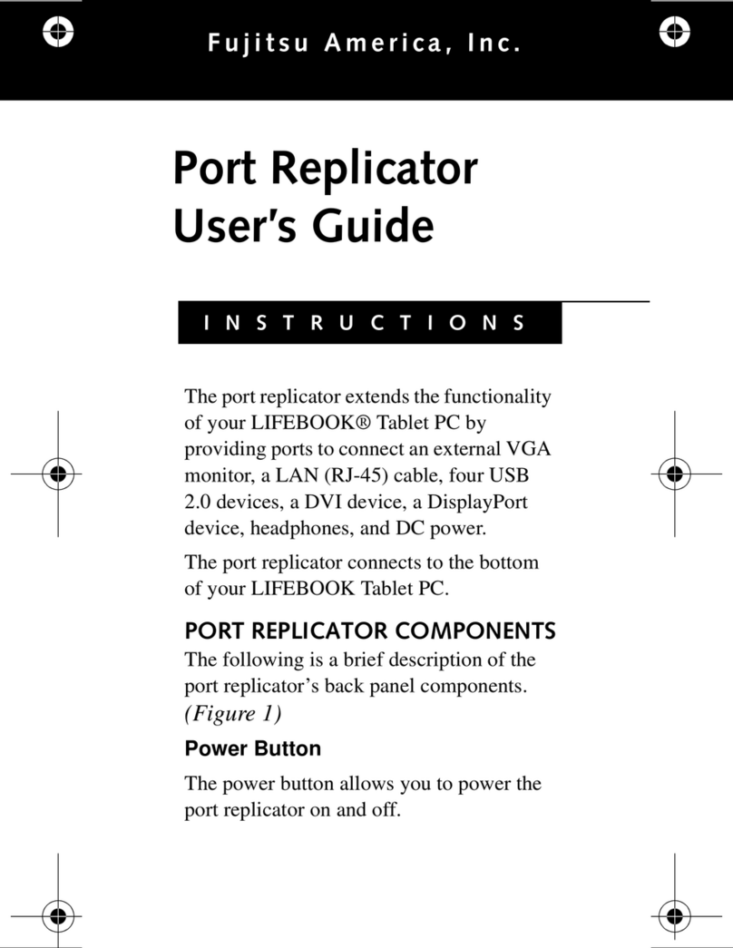 Fujitsu Port Replicator user guide