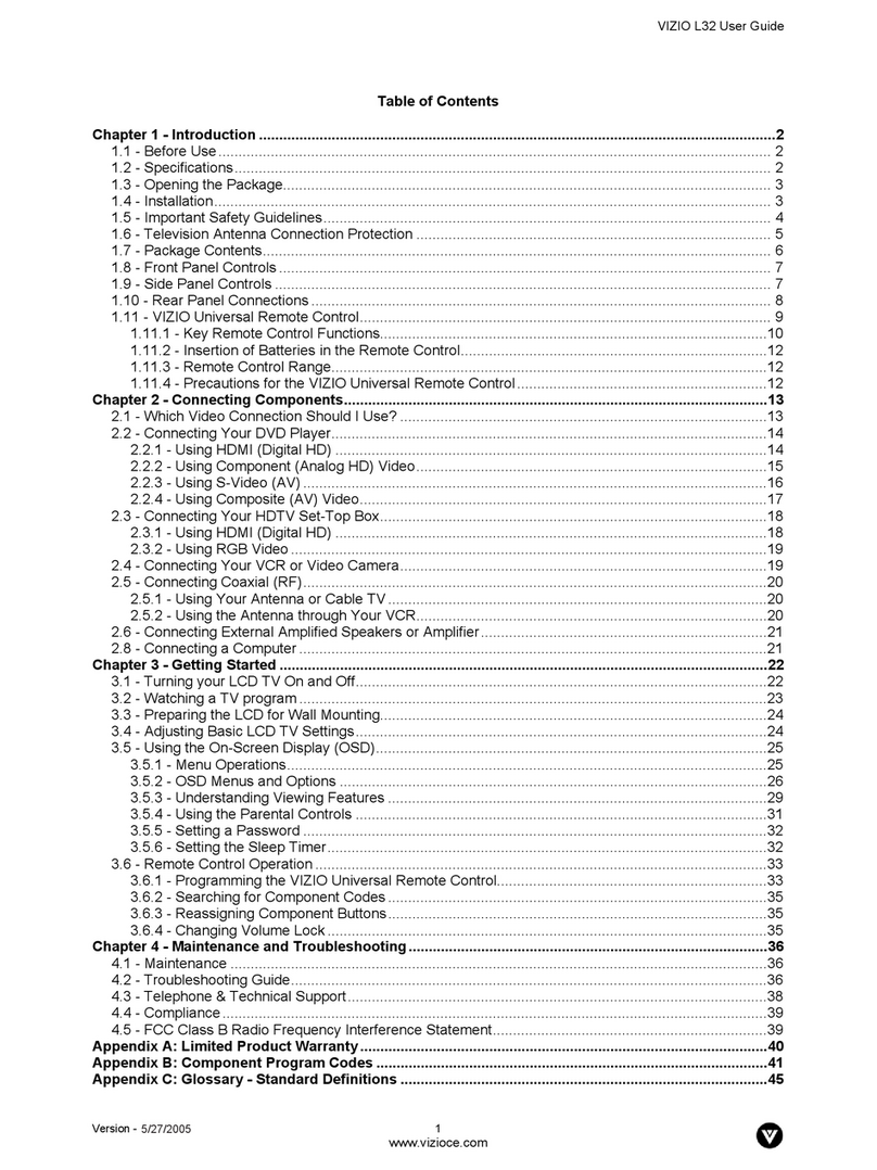 Vizio L32 User manual