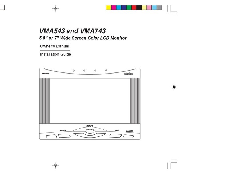 Clarion VMA543 User manual
