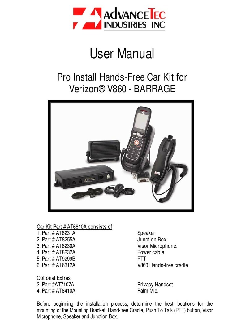 AdvanceTec Verizon V860 - BARRAGE user manual AdvanceTec Verizon V860 - BARRAGE user manual