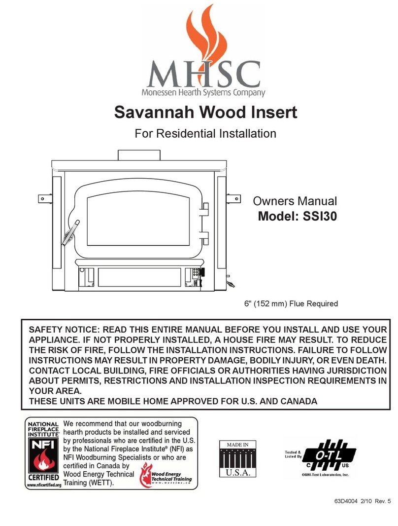 MHSC Savannah SSI30 User manual