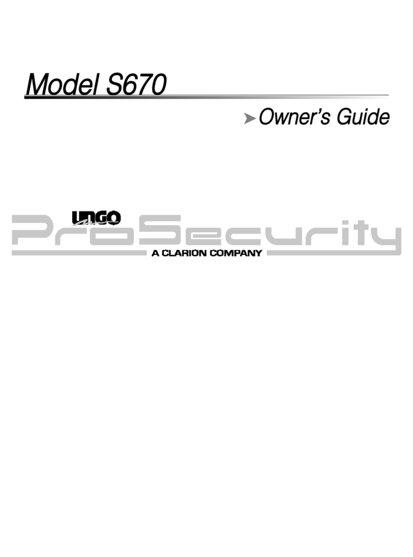 Clarion UNGO Pro Security S670 owner's guide