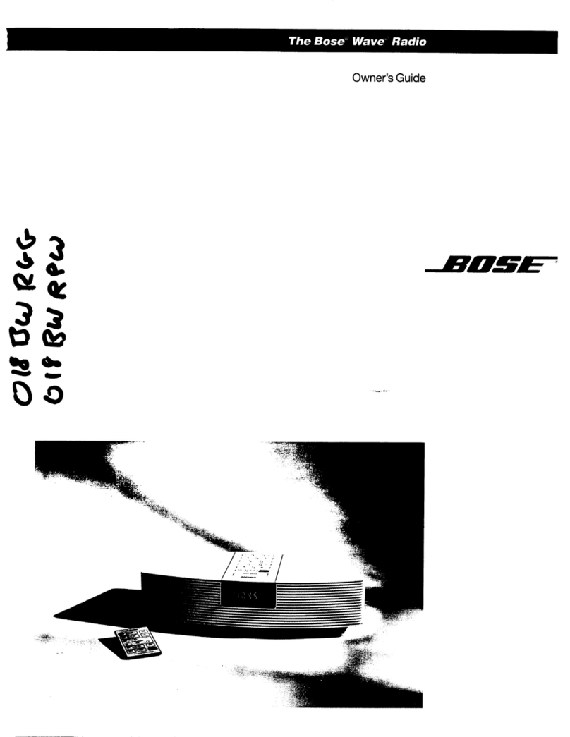 Bose Wave Radio owner's guide