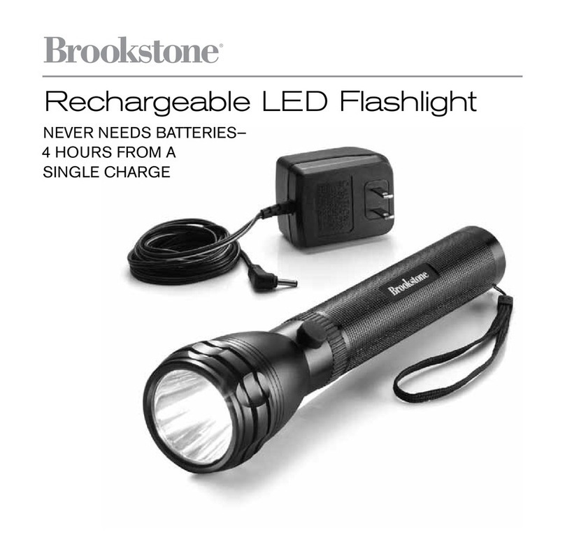 Brookstone Flashlight Radio User manual