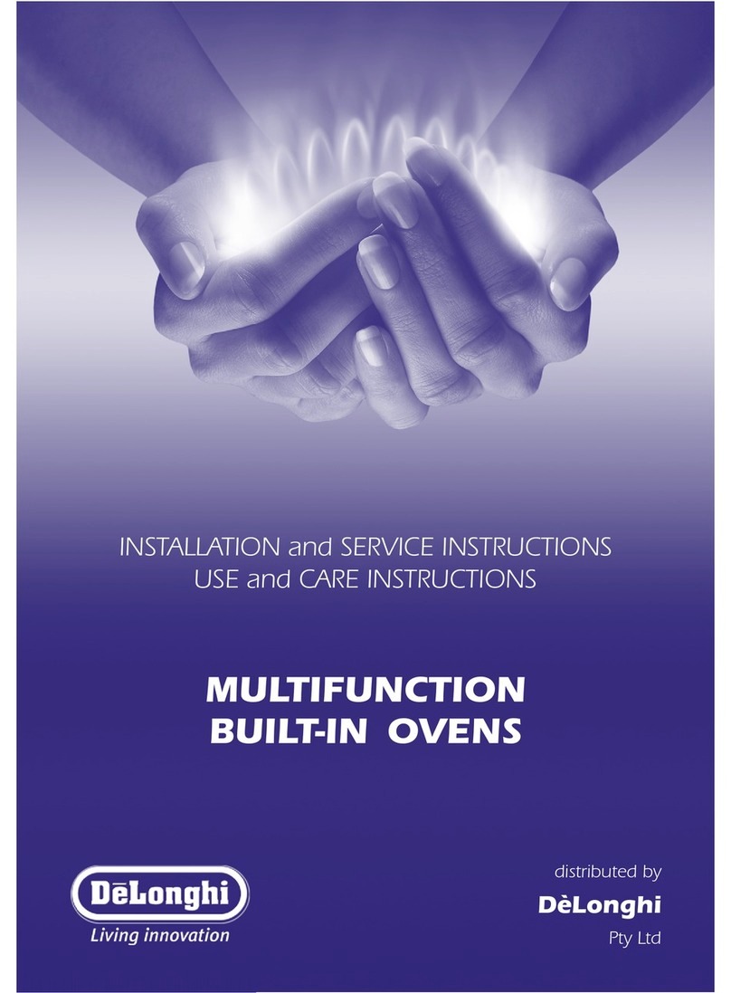DeLonghi MULTIFUNCTION BUILT-IN OVENS Installation guide