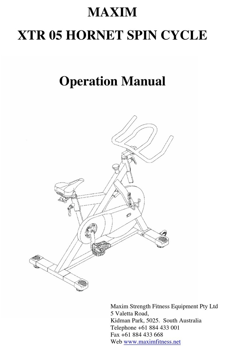 Maxim XTR 05 HORNET Operation manual