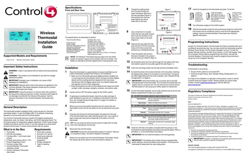 Contro l4 CCZ-101-W installation guide