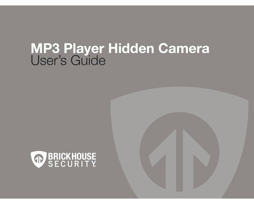 Brickhouse Security mp3 player hidden camera User manual Brickhouse Security mp3 player hidden camera User manual