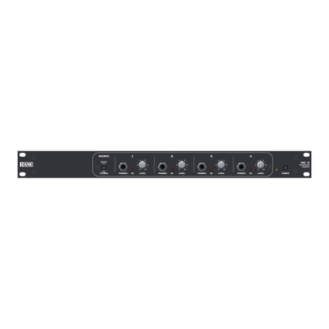 Rane HC 4 User manual