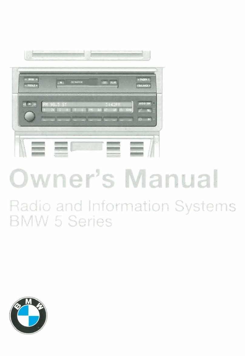 BMW Radio and Information Systems User manual
