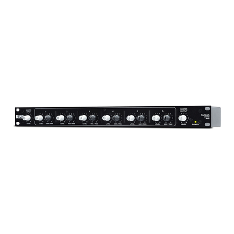 Rane SM 26S User manual