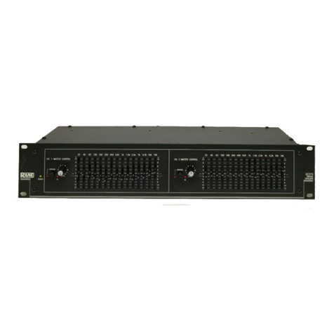Rane GE 215 Operator's manual
