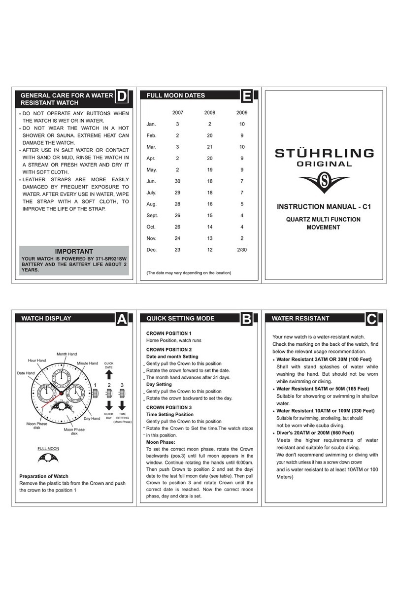 Stuhrling C1 User manual