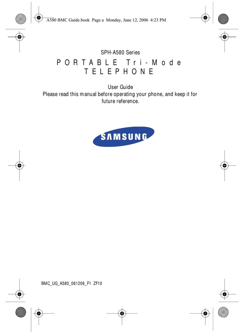 Samsung SPH-A580 Series User manual