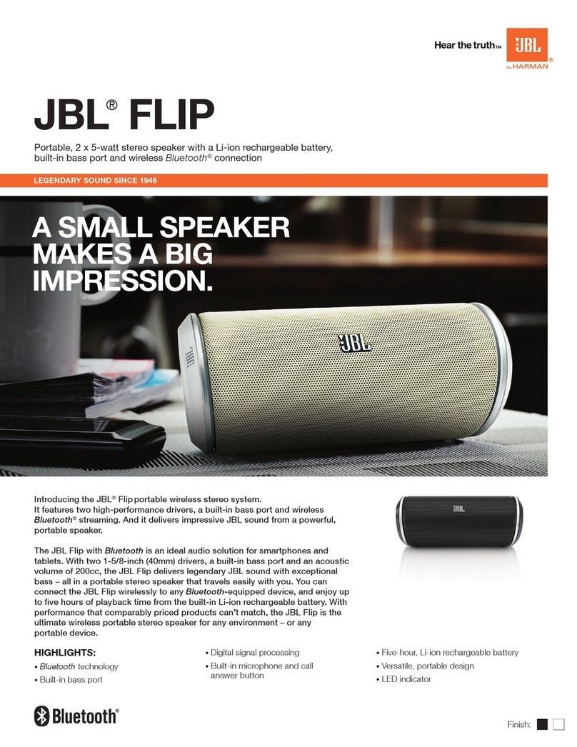 JBL FLIP User manual