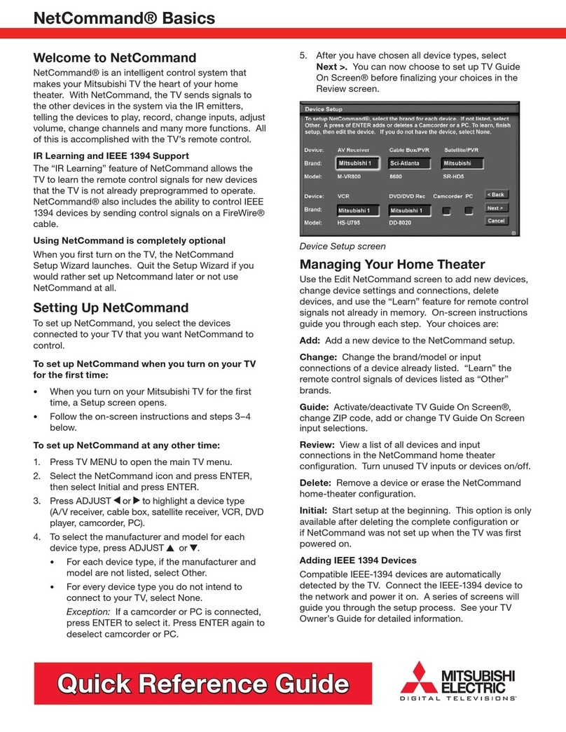 Mitsubishi NetCommand user manual