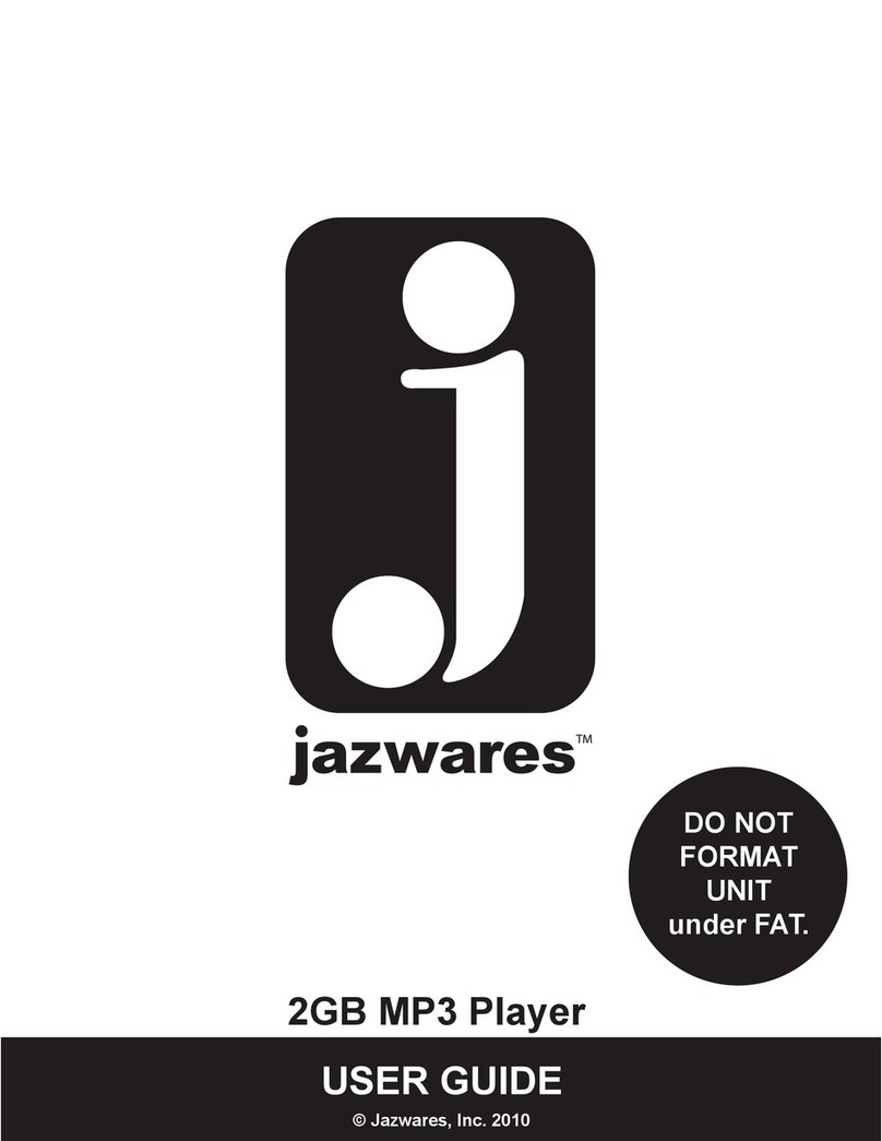 Jazwares 2GB MP3 Player user guide