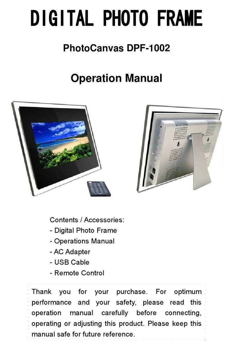 Ronben PhotoCanvas DPF-1002 Operation manual