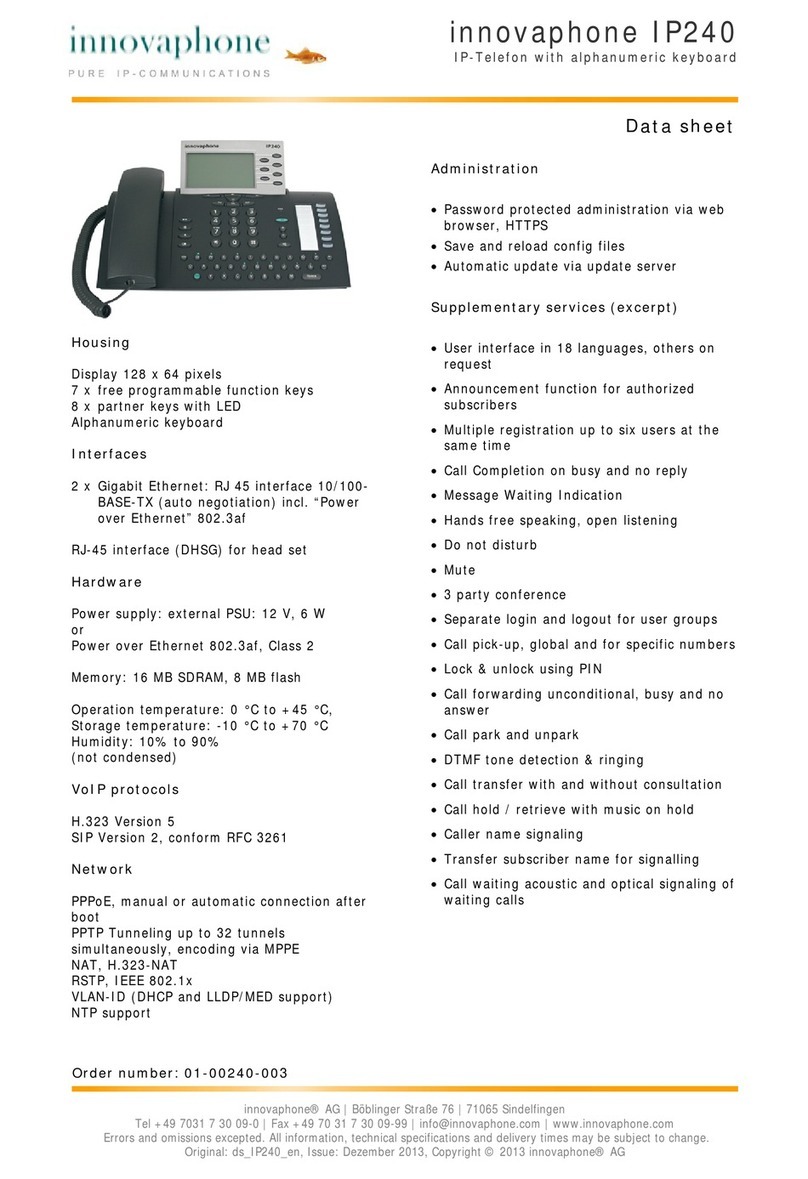 Innovaphone IP240 User manual