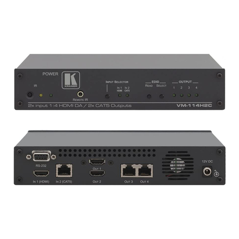 Kramer VM-114H2C User manual Kramer VM-114H2C User manual