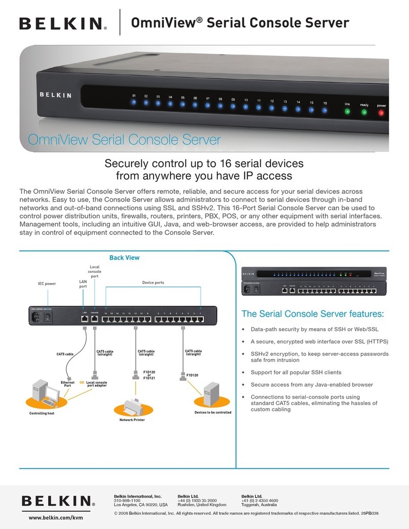 Belkin OmniView F1DP116S User manual