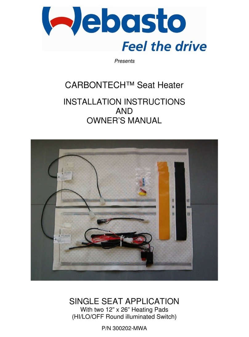 Webasto CARBONTECH Quick start guide Webasto CARBONTECH Quick start guide