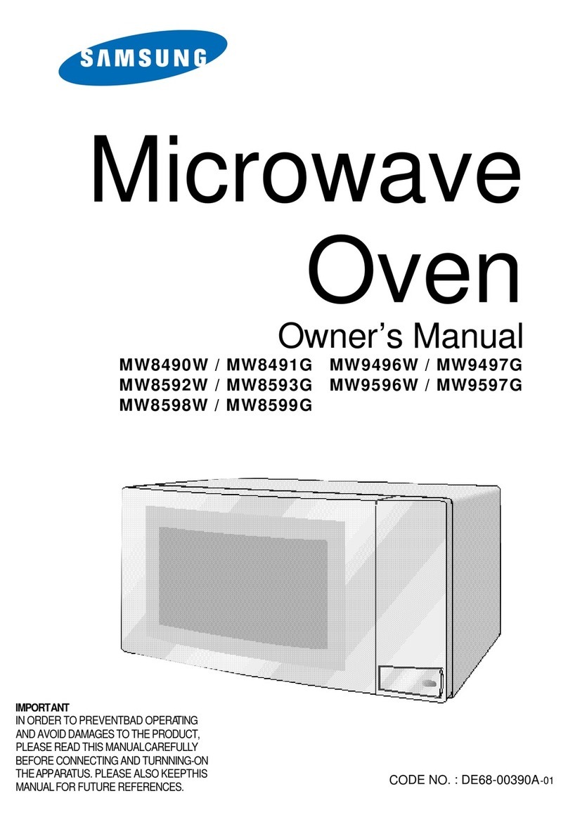Samsung MW8490W User manual Samsung MW8490W User manual