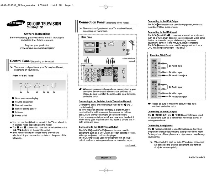 Samsung CS-21Z40 User manual