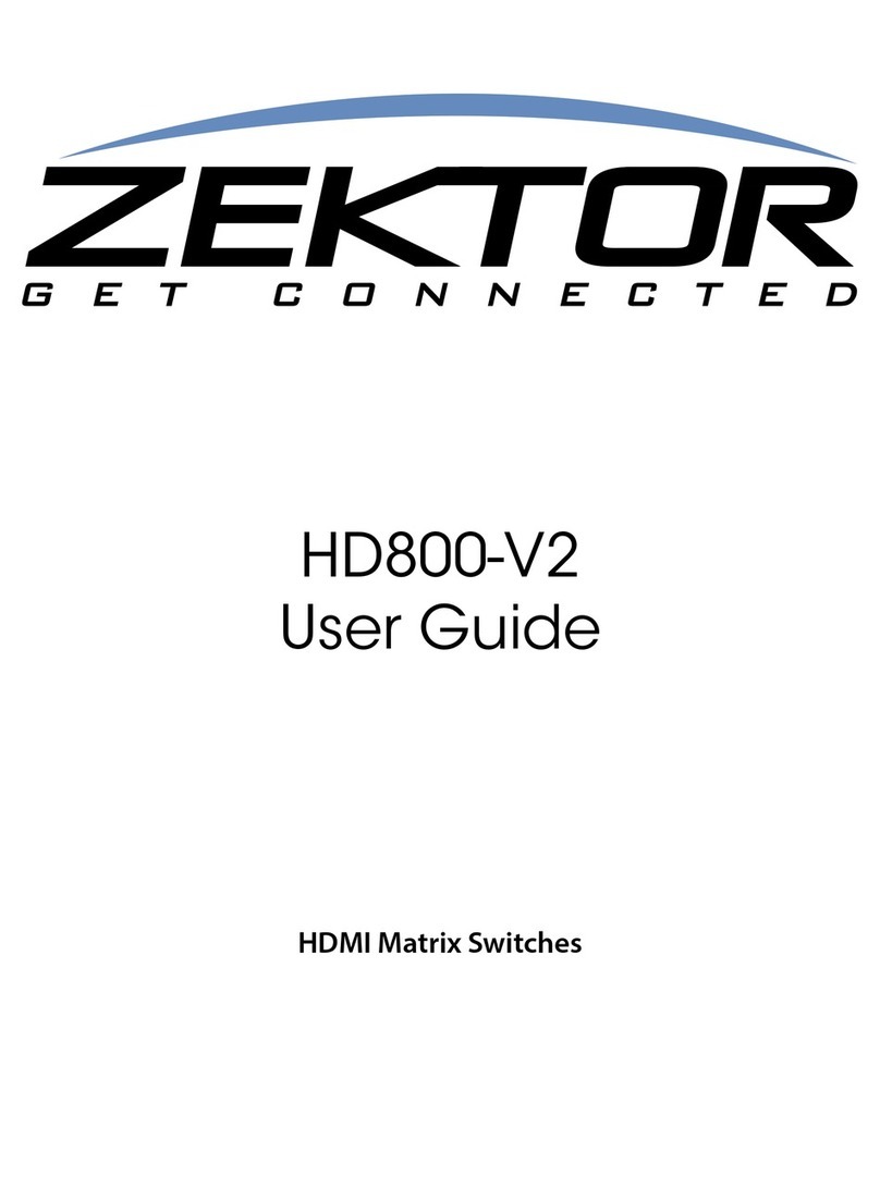 Zektor HD800-V2 User manual