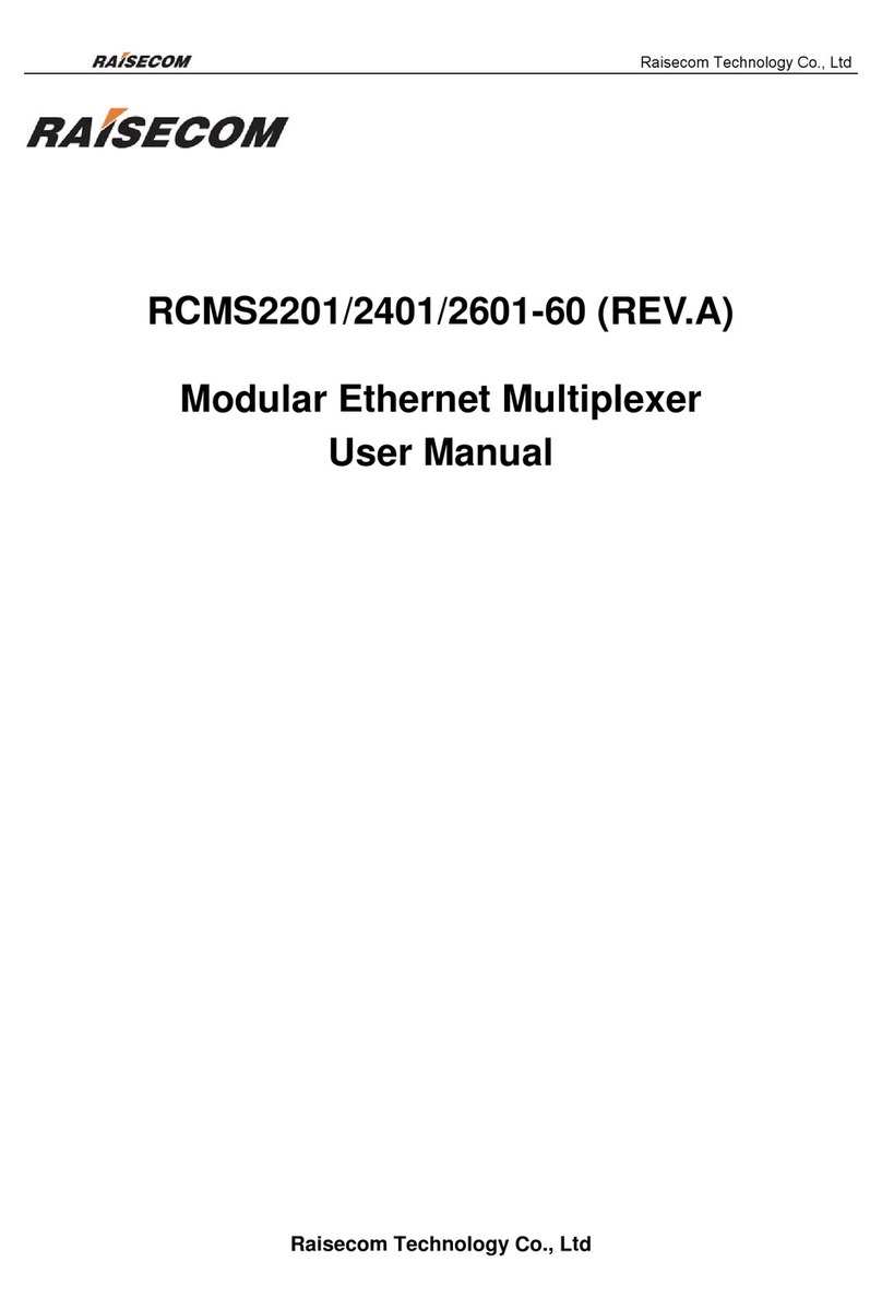 Raisecom RCMS2201 User manual