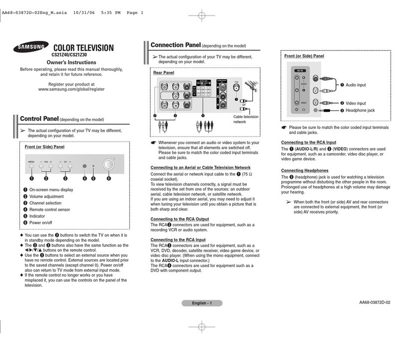 Samsung CS21Z40 User manual
