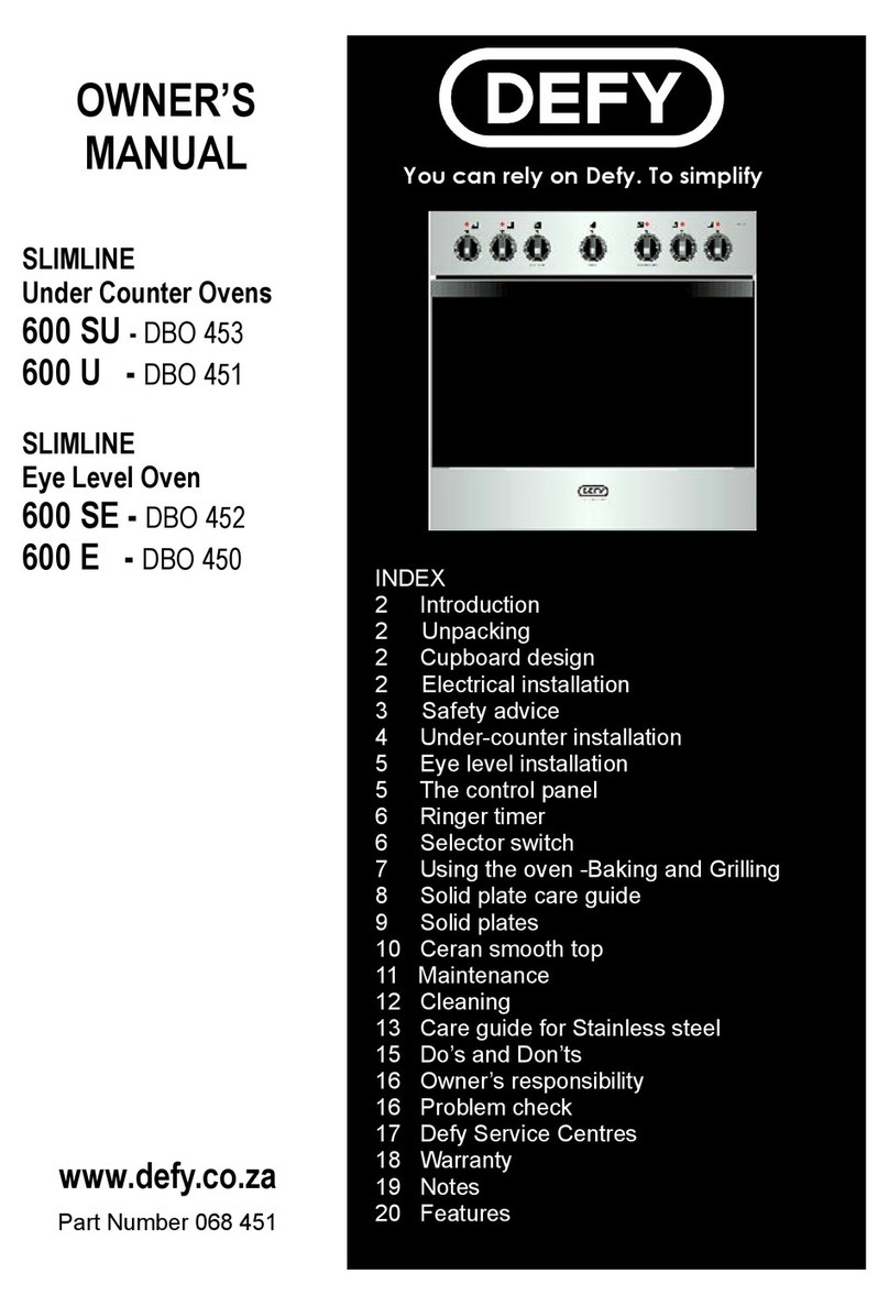 Defy 600 SU User manual