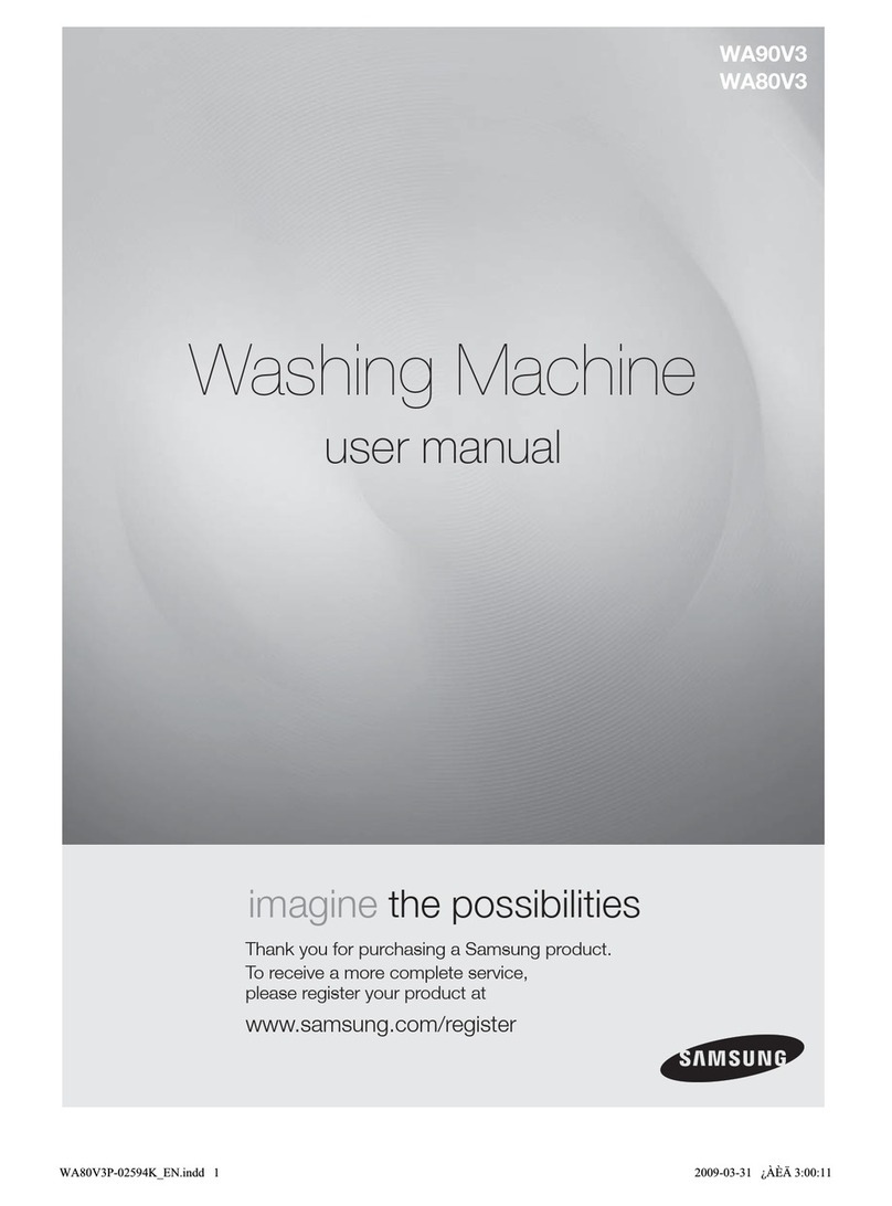 Samsung WA90V3 User manual