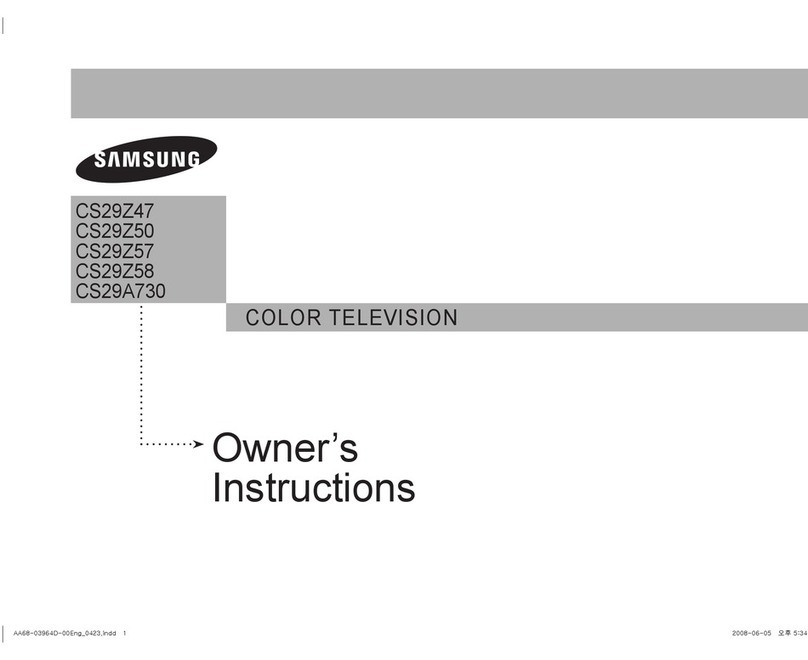 Samsung CS29Z47 User manual Samsung CS29Z47 User manual