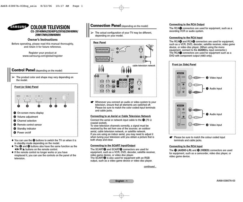 Samsung CS-29K40 User manual Samsung CS-29K40 User manual