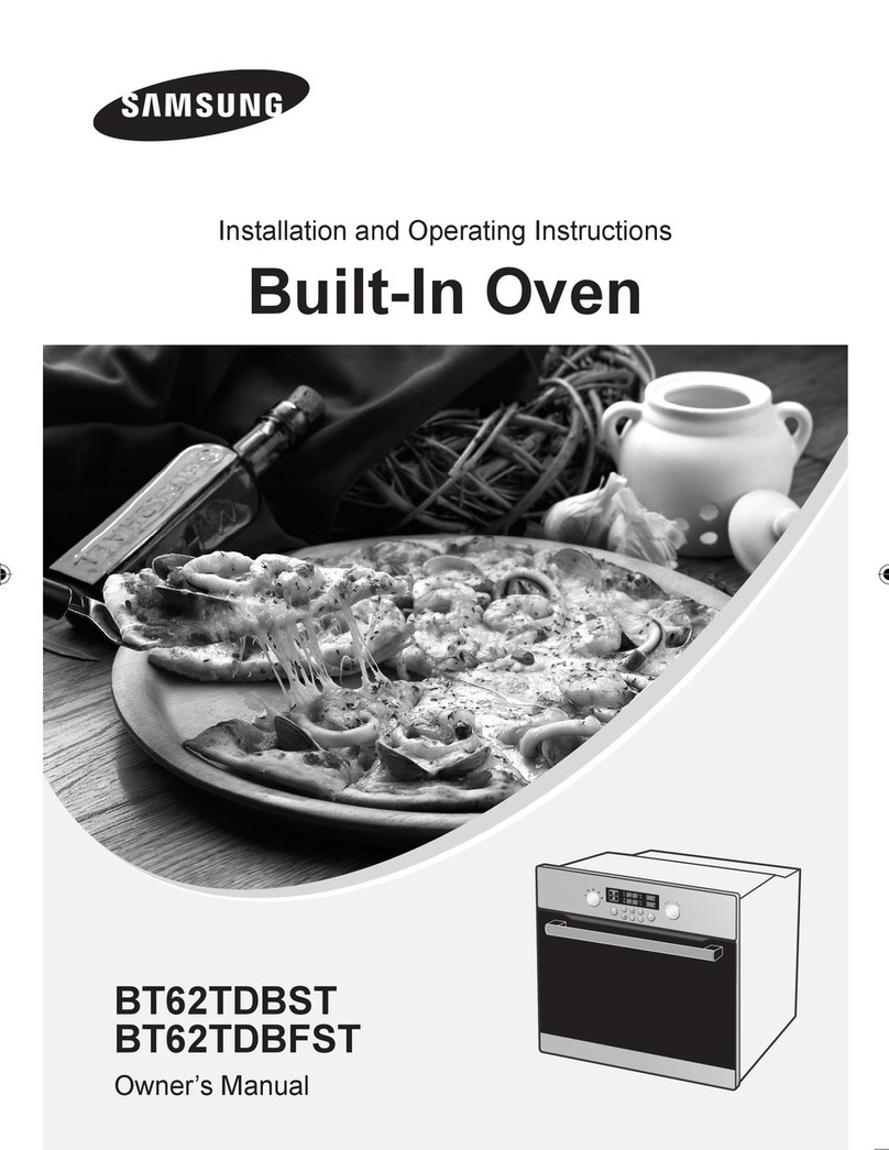Samsung BT62TDBST Installation and operating instructions