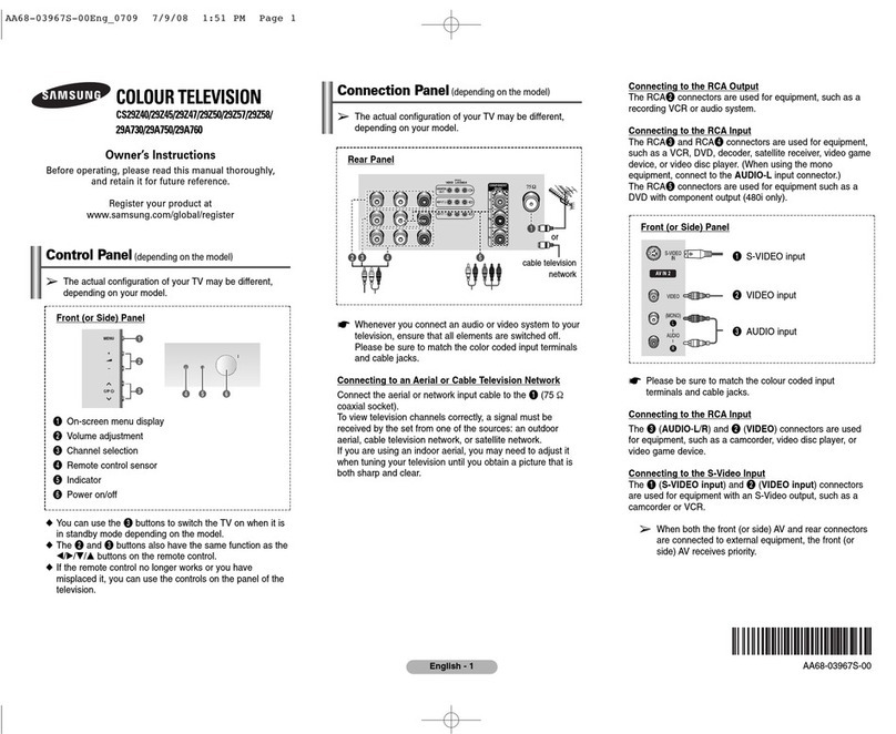 Samsung CS-29Z40 User manual