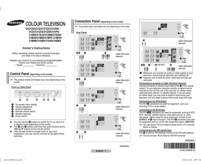Samsung CS-14B500KJ User manual