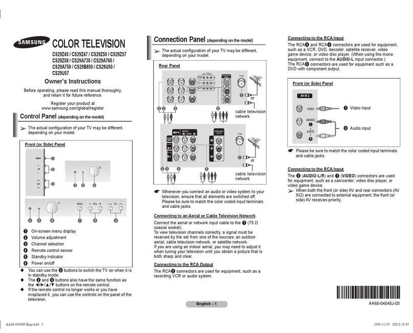 Samsung CS29Z47 User manual