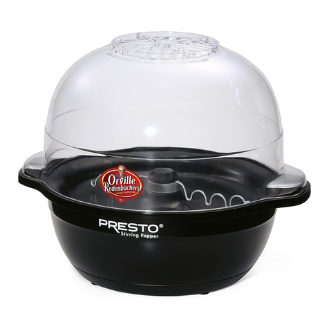 Presto Stirring Popcorn Popper instructions