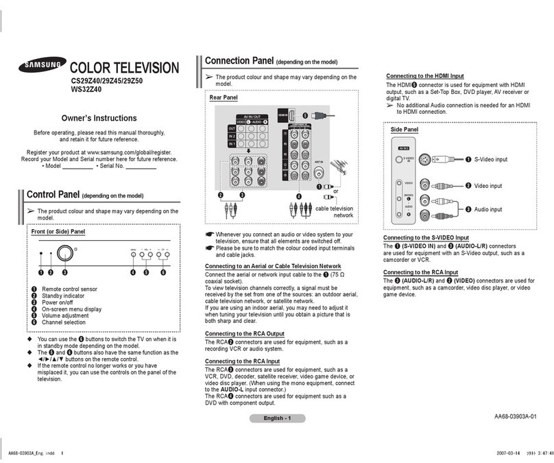 Samsung CS-29Z40 User manual