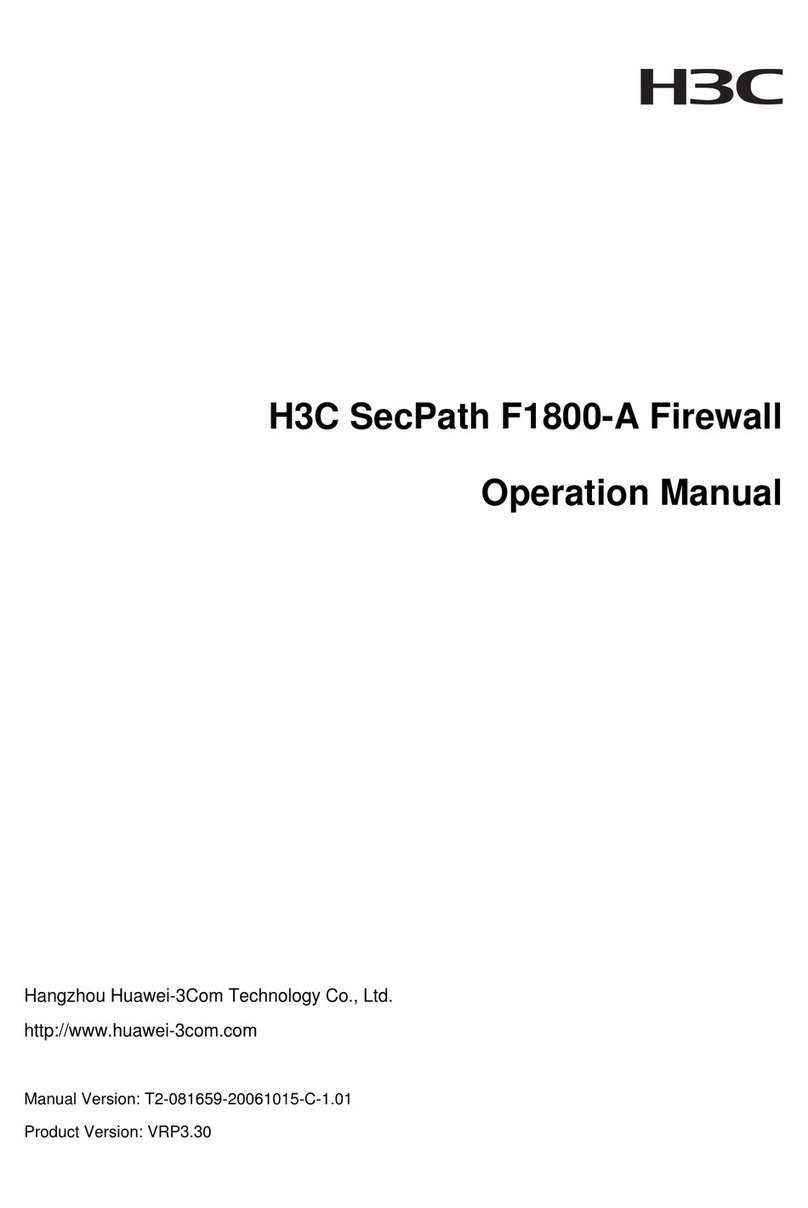 H3C H3C SecPath F1800-A Operation manual