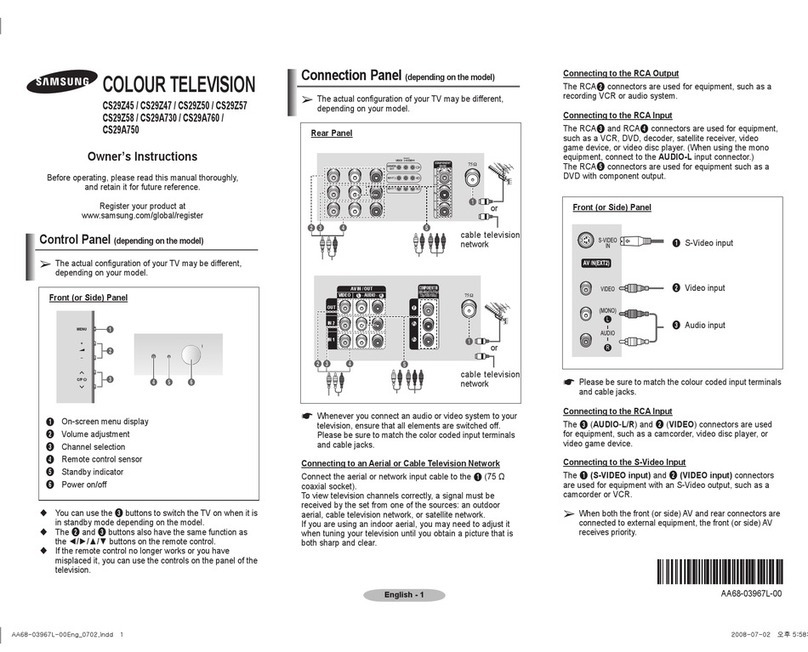 Samsung CS29Z47 User manual